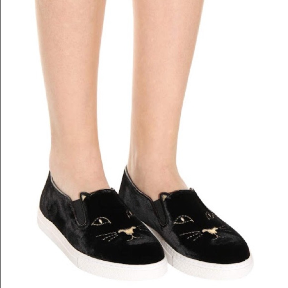 Charlotte Olympia Kitty Slip On Sneakers - Picture 5 of 5